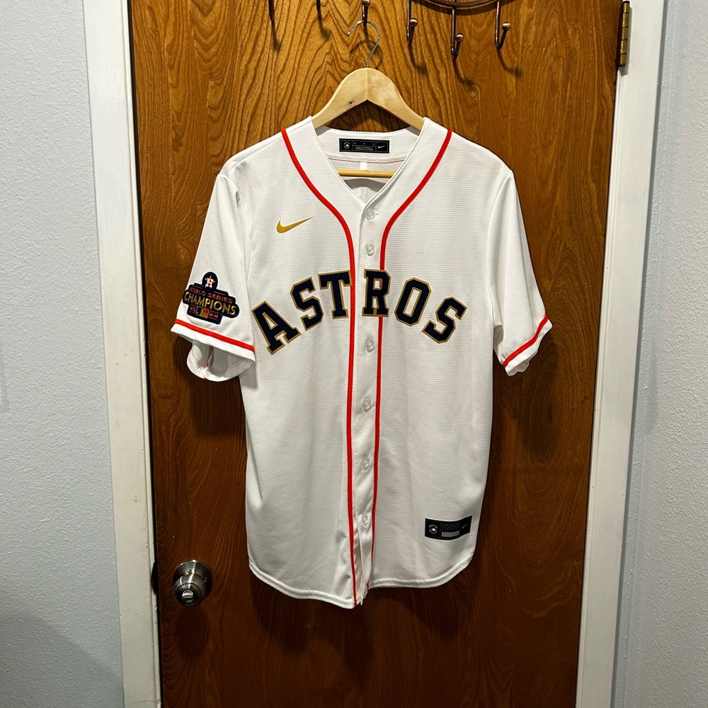 Nike Houston Astros-Kyle Tucker WS Champs Gold-M
